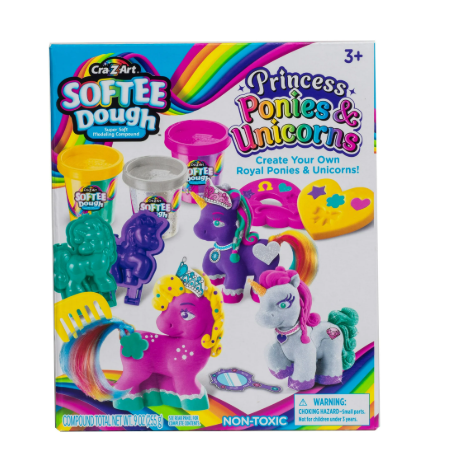 Cra-Z-Art Softee Dough Princess Ponies & Unicorns