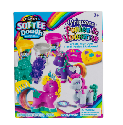 Cra-Z-Art Softee Dough Princess Ponies & Unicorns