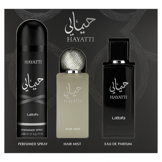 Set Hayaati perfume 3 Piezas CABALLERO